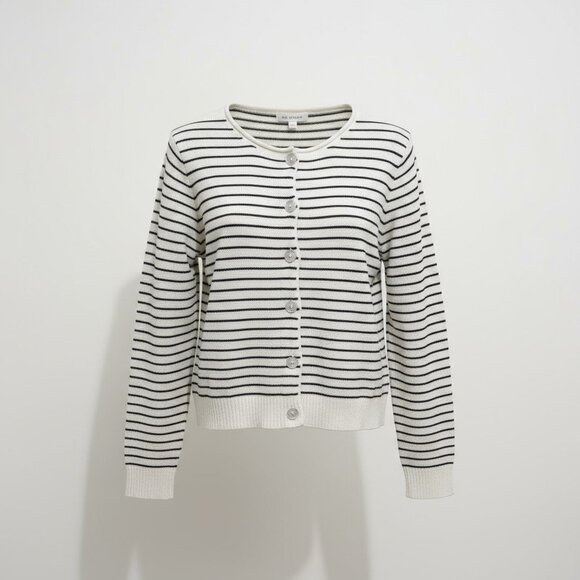 Blu Pepper Sweaters - Blu Pepper Striped Cardigan | Size Large